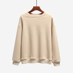 OEM nuevo diseño 100% algodón pulóver sólido logotipo personalizado bordado sudadera mujeres sudaderas con capucha Top gran oferta - Product Image 4