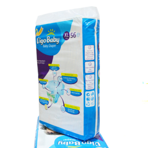 XL 56 Size <b>Disposable</b> Breathable Fast Absorption Cotton Feel <b>Nappy</b> Pants with Leak Protection Baby Diapers for Daily Use - Product Image 3