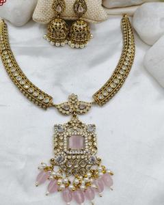 Traditional Premium High Quality Gold-Plated <b>Necklace</b> Set for Women Classic <b>Necklace</b> with Earrings Designer Wedding Wear - Product Image 6