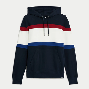 Sudadera con capucha y dobladillo crudo con estampado de soplo 3D personalizado del fabricante y Conjunto de sudadera con capucha con lavado ácido Jogger pantalones de chándal acampanados - Product Image 5