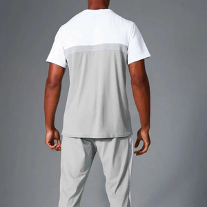 เสื้อยืดแขนสั้นสำหรับผู้ชายเสื้อยืดผ้าฝ้ายโพลีเอสเตอร์นุ่มใส่สบาย - Product Image 5