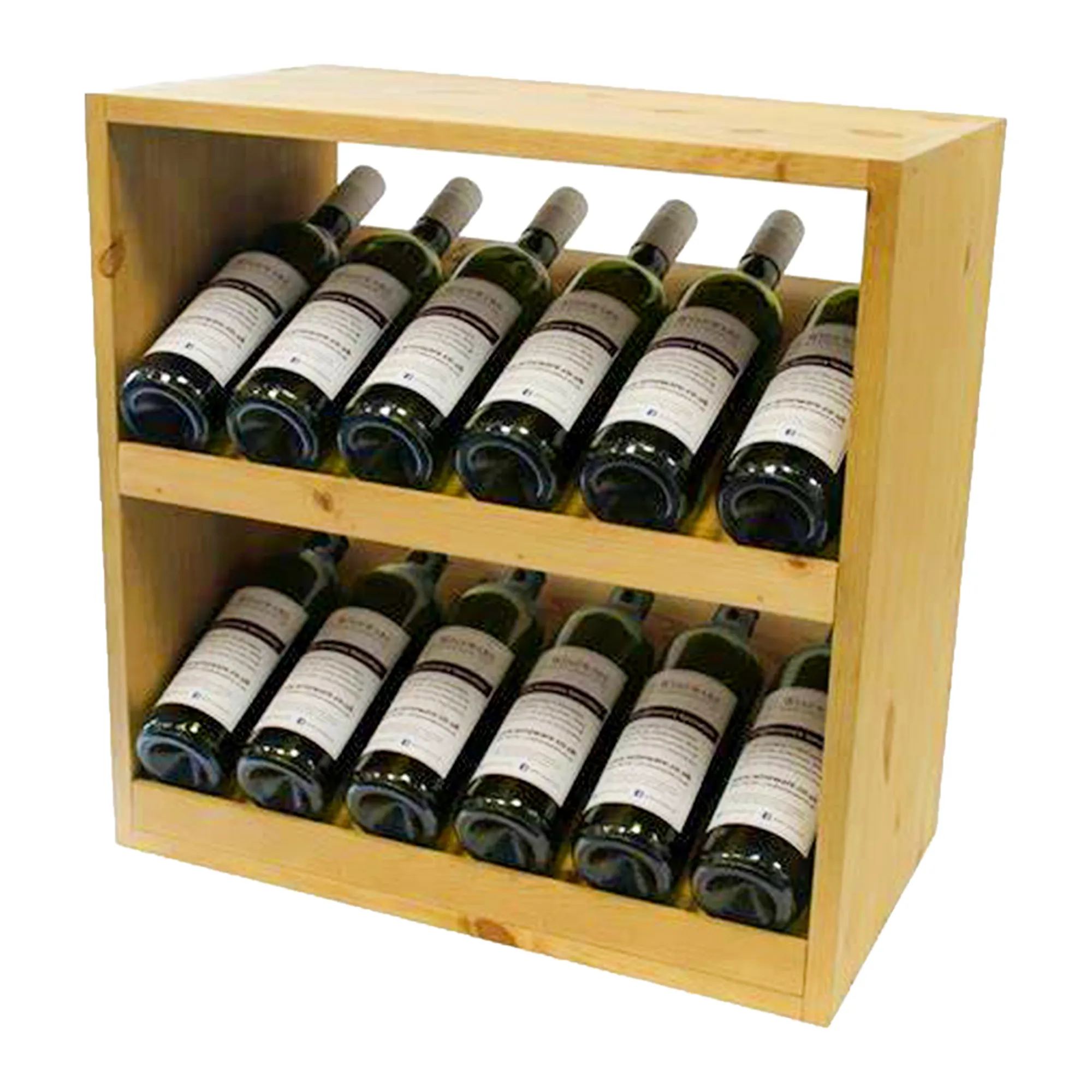 Rack de madeira para vinho, prateleira decorativa para bancada de parede, bar, casa, hotel, cor natural, design de madeira, caixa para vinho