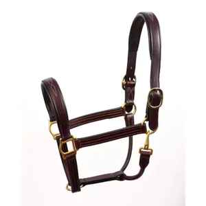 Halter de cuero de caballo Premium con accesorios de latón duraderos hechos a mano para estilo y fuerza - Product Image 1