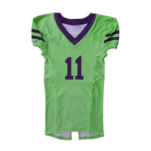2025 vente en gros de maillots de Football américain pour hommes pas cher Sublimation toutes les équipes de Football ensembles uniformes avec manches courtes - Product Image 1