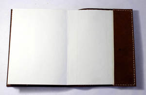 Vintage handmade tái chế bông giấy cây của cuộc sống dập nổi Bìa bơm lại máy khâu da Tạp Chí - Product Image 4