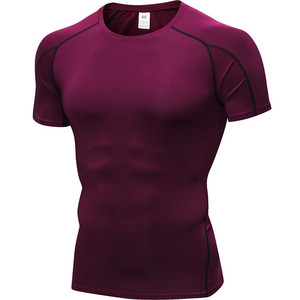 Camisetas atléticas de manga corta de secado rápido para correr, camisetas de entrenamiento al aire libre para hombres, camiseta completa para hombres - Product Image 2