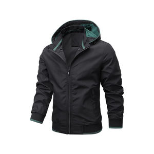 Logo personnalisé pour l'extérieur Veste softshell imperméable et coupe-vent pour hommes Vestes softshell en polyester - Product Image 2