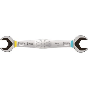 WERA 6002 Joker Double Open-End Wrench 22 X 24 mm Length 261 mm Matt Chrome Plated Shop <b>Tool</b> - Product Image 1