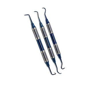 3 pcs Kit d'instruments Détartreurs de faucilles parodontales antérieures et postérieures H6/H7 Acier inoxydable dentaire Hygiène buccale - Product Image 1