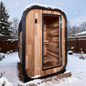 Sauna Portátil para 2 Personas, Tipo Barril, para Exteriores, Sauna de Vapor Seco, Fácil Instalación - Product Image 5