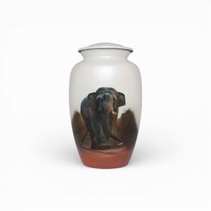 Urne funéraire Galaxy Sky Art avec bande ornée argentée et couvercle décoratif assorti pour un hommage céleste - Product Image 6