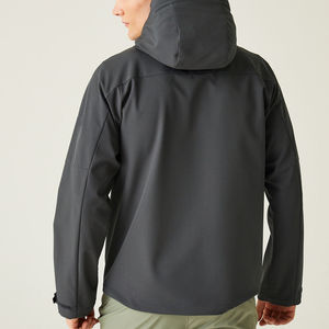 Chaqueta Cortavientos de Mezclilla con Camuflaje Invernal, Capucha Desmontable, Diseño Ajustable, Protección Impermeable para Deportes al Aire Libre - Product Image 2