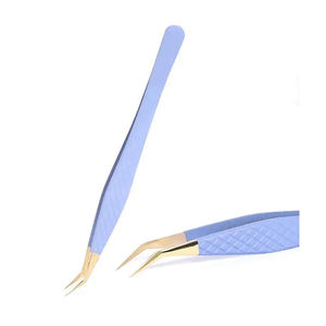 Pince à épiler professionnelle en acier inoxydable pour extensions de cils - Product Image 2