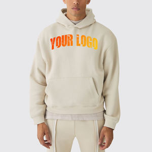 New Arrived Winter Casual Wear Pullover Hoodies Men Custom Puff Embroidered logo Breathable Oversized 100% Cotton Plain Dyed - Product Image 1