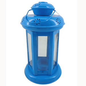 Linterna de hierro, candelabro de jardín verde, Lámpara decorativa vintage, linterna hecha a mano a granel y linterna artesanal personalizada - Product Image 3