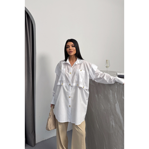 Blusa/Camisa Blanca de Diseñador para Mujer - Product Image 5