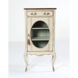 Meuble n° 1405 : Une armoire en bois massif classique et durable avec portes en verre pour votre salon - Product Image 2