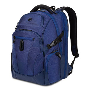 Mochila de viaje de nylon azul con capacidad de 30-40 litros, mochila con múltiples bolsillos, bolsa deportiva, mochila con bolsillo lateral de malla. - Product Image 1