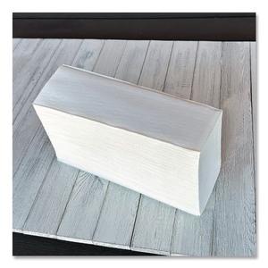 Boardwalk BWK6204 1-Ply 9 In. X 9,5 pouces Serviettes jetables pliées structurées blanches (16/carton) - Product Image 6