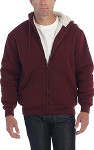 HEAVYWEIGHT <b>SHERPA</b> LINED FLEECE <b>HOODIE</b> JACKET <b>MEN'S</b> SOFT WINTER WARM BANGLADESH NEW ARRIVAL DIRECT FACTORY ZIP PULLOVER - Product Image 4