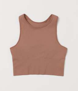 Top corto de Yoga de punto corto de encaje personalizado OEM de secado rápido con hombros en U, entrenamiento físico ecológico para mujeres, último diseño - Product Image 4