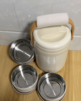 Boîte à lunch isotherme en acier inoxydable 304 LB19 Fuguang, boîte alimentaire thermique à 3 couches et pot bento portable pour le bureau