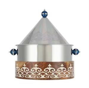 หม้อตุ๋นสแตนเลสทรงหรูหราทันสมัย เป็นมิตรกับสิ่งแวดล้อม พร้อมขาตั้งสำหรับอุ่นอาหารบุฟเฟ่ต์ - Product Image 6