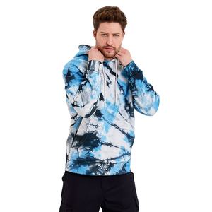 Venta al por mayor Loose Fit Mens Tie Dye Hoodie Oversized Cotton Fleece Pullover Sudadera Streetwear Custom Logo Unisex Hoodie - Product Image 2