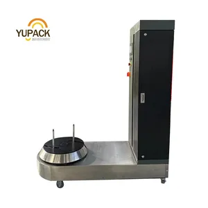Airport and Hotel Automatic Wrapping Machine Luggage Wrapper with stretch film for baggage, luggage, carton, box, case