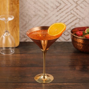 2025 Customized Factory Wholesale Luxury 304 Stainless Steel Eco-Friendly Sky Brand Wine Champagne Wedding <b>Glasses</b> Natural Set - Product Image 1