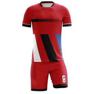 Camiseta de fútbol transpirable de poliéster liso para hombre, conjuntos de uniformes de fútbol FC, ropa de fútbol, conjunto de fútbol de malla - Product Image 5