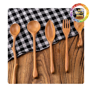 Cuillère et fourchettes en bois | Design mignon et matériau durable | Origine vietnamienne - Product Image 4