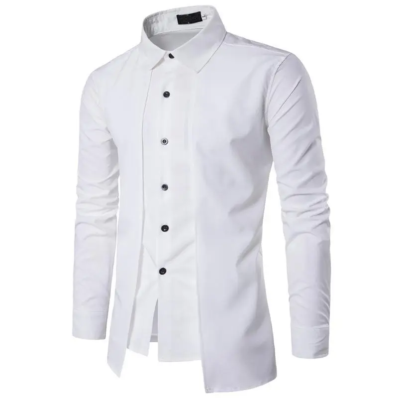 Yeni tasarım 2023 düz beyaz renk moda elbise gömlek yüksek kalite % 100% pamuk boş özel resmi ofis iş elbise gömlek