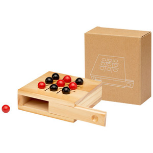 Jeu de voyage personnalisé Strobus en bois Tic-Tac-Toe - Product Image 6