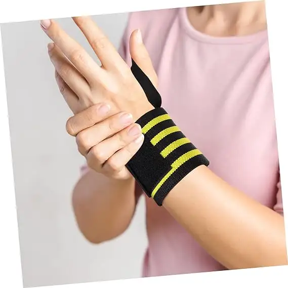 Wrist Support Elastic Bandage Brace Wraps for Weightlifting Fitness Sport Wristband Straps Gym Band Protector