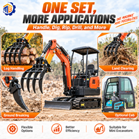 Accessoires pour mini-pelles : Tarière, Dents de godet, Grappin à bois, Attache rapide, Râteau, Pièces de machines de construction