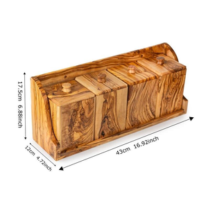 Boîte à épices en bois indienne la plus vendue décorative avec compartiments amovibles pour garder les herbes et l'assaisonnement en ordre directement de l'Inde - Product Image 6
