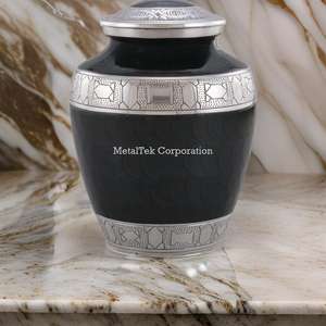 Urnas Funerarias Negras para Cenizas, Urnas Decorativas Clásicas de Gutta para Guardar Cenizas, Recuerdos Conmemorativos para Adultos, Suministros Funerarios al por Mayor - Product Image 3