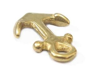 Pendentif Ancre en Laiton Massif de Haute Qualité, Décoration d'Intérieur, Design Moderne, Fournitures pour la Fabrication de Bijoux, Accessoire de Porte-clés, DIY Maison - Product Image 2
