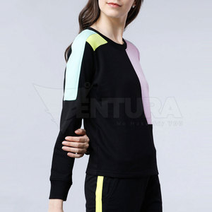 Sweat-shirts surdimensionnés pour femmes, manches longues, toile de haute qualité, 100% coton, saison hivernale, décontractés, respirants, imprimés, doublés - Product Image 2
