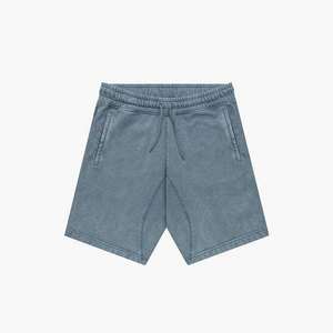 Shorts style jean pour hommes, effet délavé à l'acide |   Shorts de sport vintage d'été |   Tissu 100% coton de haute qualité |   Logo de patch personnalisé accepté - Product Image 3