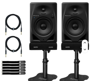 Altavoces de Monitor de Estudio DJ DM-50D-BT-W de 5 Pulgadas, Negros, Ecológicos, Originales y Nuevos, con Soportes de Escritorio - Product Image 1