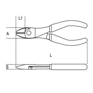Pinzas de corte diagonal cromadas de alta resistencia BETA, mangos recubiertos de PVC de doble capa antideslizantes, cuchillos multipaquete - Product Image 2