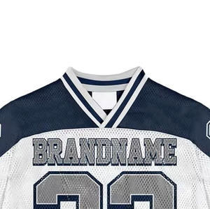 2025 nouveauté conception personnalisée maillot de Football pour hommes 100% coton T-Shirt coupe ample imprimé maille Jersey - Product Image 4