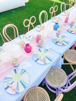 12 Ensemble de chaises pour enfants en rotin Over the Rainbow