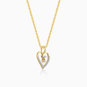 Oro Sparkheart Diamante Colgante Elegante Joyería Diseño para Mujer - Product Image 2