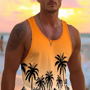 Débardeur d'été Hommes Plage Vêtements décontractés Séchage rapide Soie Fit Chemise sans manches Hommes Mode Body-Shaping Tank Top - Product Image 5