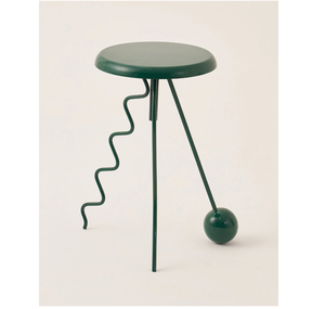 AK โต๊ะข้างโลหะทองเหลืองสีเขียวเข้มโต๊ะสั่งทำสำหรับเฟอร์นิเจอร์ร้านอาหารและคาเฟ่ - Product Image 1