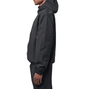 Veste coupe-vent de sport en coton 100% froissé, respirante, vintage, à la mode, avec revêtement personnalisé, pour l'extérieur - Product Image 3