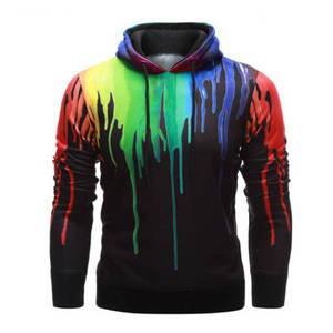 Sudadera con capucha y logotipo personalizado de poliéster 100% de alta calidad para hombre, sudadera con estampado de sublimación 3D de gran tamaño, Top estampado 3D para mujer - Product Image 2